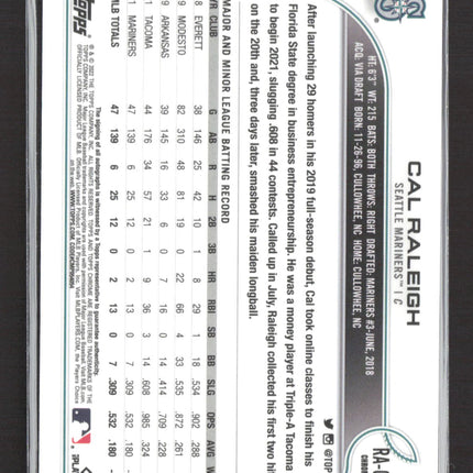 2022 Topps Chrome Cal Raleigh #RA-CR RC Auto