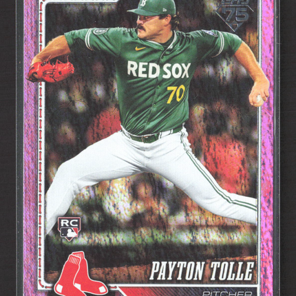 2026 Topps Series One Payton Tolle #15 Pink Foil RC