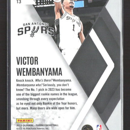 2024 Panini Phoenix Basketball Victor Wembanyama #13 RC Silver