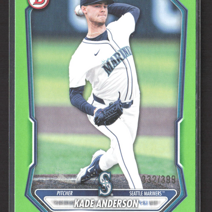 2026 Bowman Baseball Kade Anderson #BP-19 Neon Green 332/399