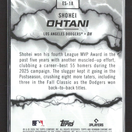 2026 Bowman Chrome Electric Sluggers Shohei Ohtani #ES-18