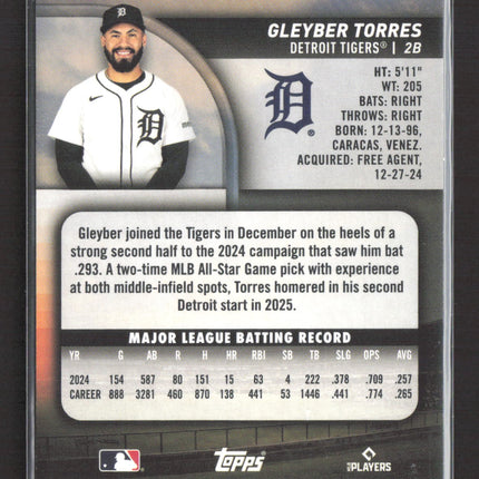 2025 Topps Stadium Club Gleyber Torres #38 Black and White