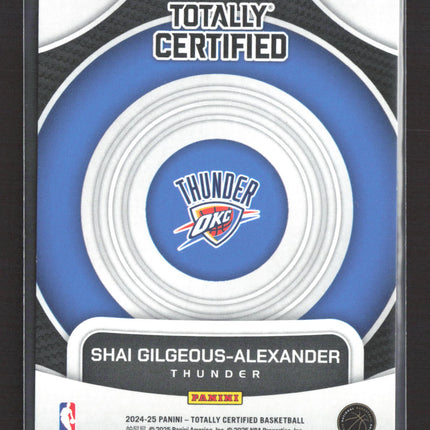 2025 Panini Totally Certified On Target Shai Gilgeous-Alexander #14 Red 086/199