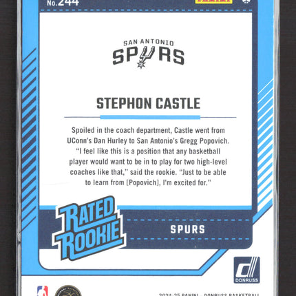 2024 Panini Donruss Stephon Castle #244 Green Laser