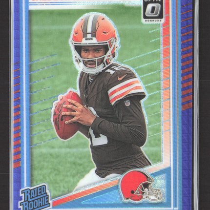 2025 Panini Donruss Optic Prizm Shedeur Sanders #203 Blue Hyper