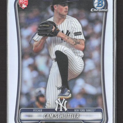 2026 Bowman Chrome Cam Schlittler #53 RC Red Logo