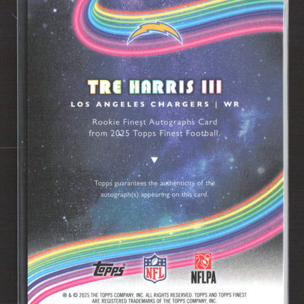 2025 Topps Finest Tre Harris III #RFA-TH RC Auto