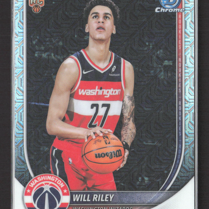 2025 Bowman Chrome University Will Riley #BCV-21 Mojo Refractor RC