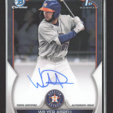 2023 Bowman Chrome Wilyer Abreu #CPA-WA 1st Bowman Auto