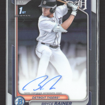 2024 Bowman Chrome Bryce Rainer #CPA-BR 1st Bowman Auto