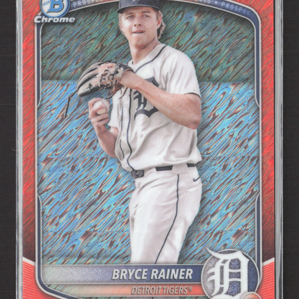 2025 Bowman Chrome Bryce Rainer #BCP-49 Oragne Shimmer Refractor 13/25