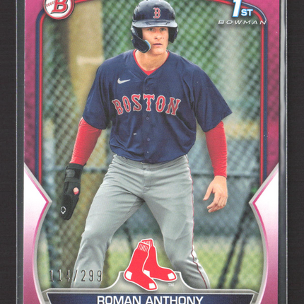 2023 Bowman Roman Anthony #BP-71 Fuchsia 1st Bowman 114/299