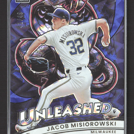 2026 Panini Donruss Baseball Unleashed Jacob Misiorowski #11 Blue Ice 41/49