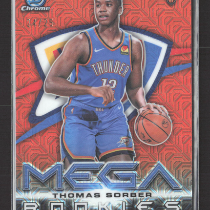 2025 Topps Bowman Chrome Mega Rookies Thomas Sorber #MR-15 Orange Mojo RC 24/25