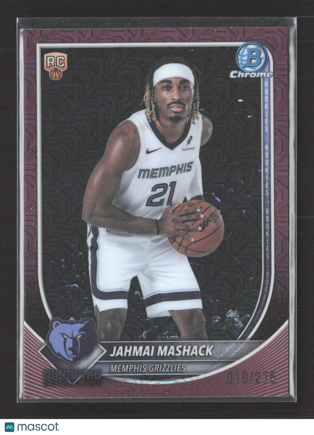 2025 Bowman Chrome University Jahmai Mashack #BCV-54 Purple Mojo RC 019/215