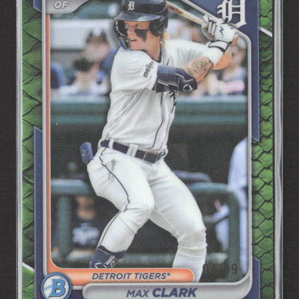 2024 Bowman Chrome Max Clark #BCP-195 Green Reptilian /99
