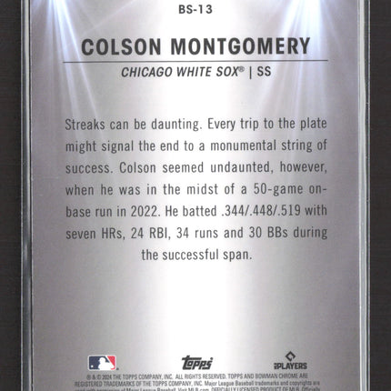2024 Bowman Chrome Colson Montgomery #BS-13 Spotlight