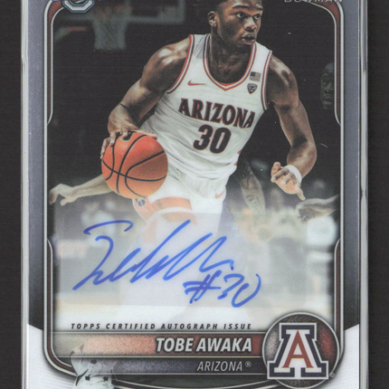 2025 Bowman Chrome University Tobe Awaka #CPA-TA Auto