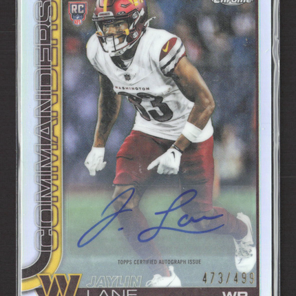 2025 Topps Chrome Jaylin Lane #RRA-JL Refractor 473/499 RC Auto