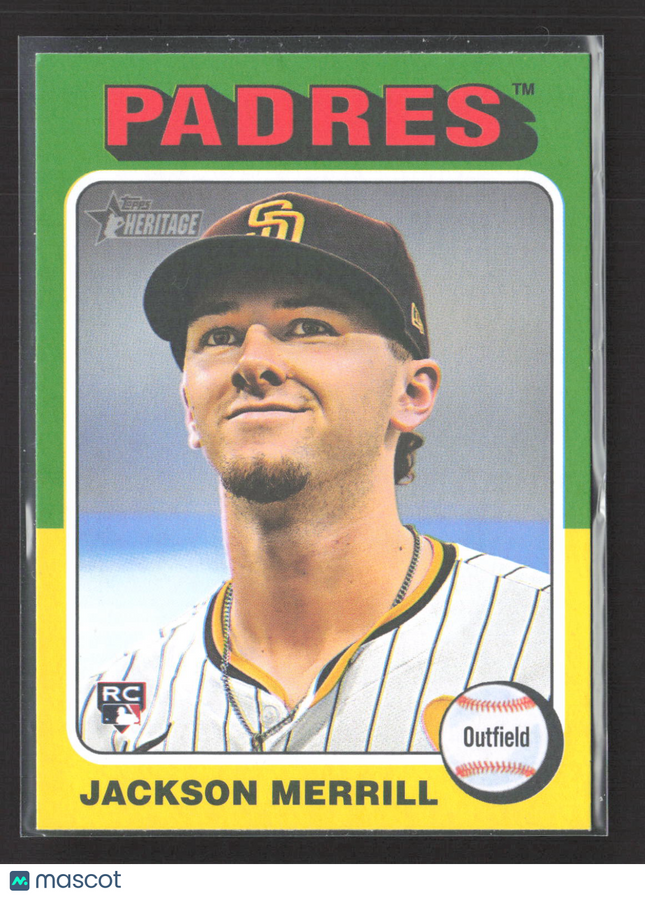 2024 Topps Heritage Jackson Merrill #689 RC No Signature Variation