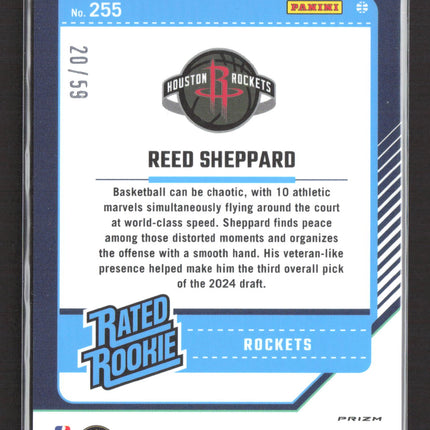 2025 Panini Donruss Optic Reed Sheppard #255 White Velocity /59