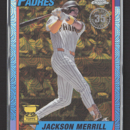 2025 Topps Chrome 1989 Topps 35th Silver Pack Mojo Jackson Merrill Gold /50