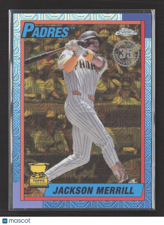 2025 Topps Chrome 1989 Topps 35th Silver Pack Mojo Jackson Merrill Gold /50
