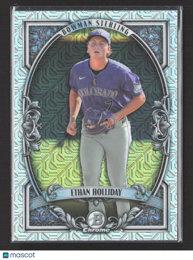 2026 Topps Bowman Sterling Chrome Ethan Holliday #BST-11 Mojo