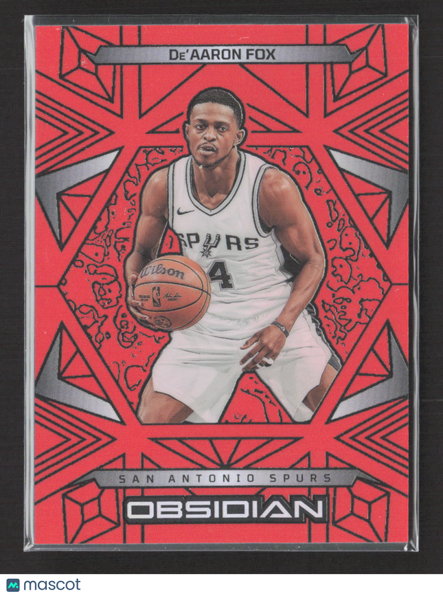 2025 Panini Obsidian De'Aaron Fox #135 Orange 110/125