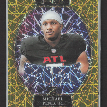 2025 Panini Select Neon Icons Prizm Michael Penix Jr. #10 Gold 09/10