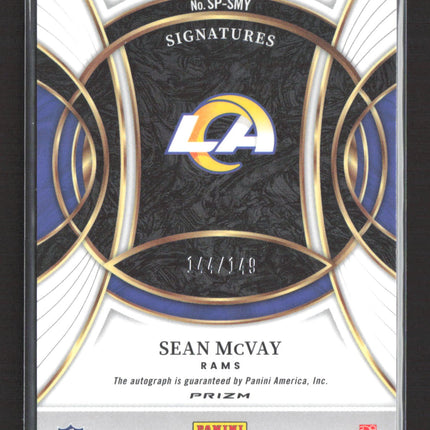 2025 Panini Select Prizm Sean McVay #SP-SMY Blue 144/149 Auto