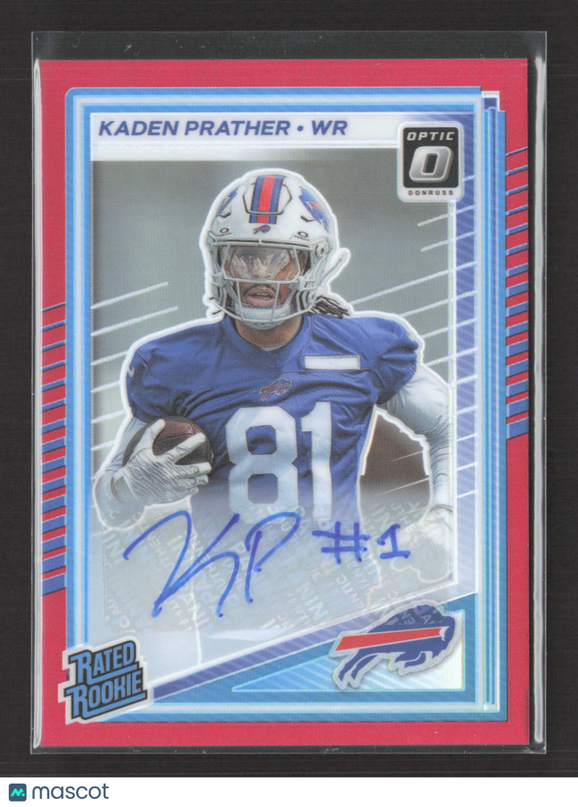2025 Panini Donruss Optic Kaden Prather #291 Red 60/99 Auto