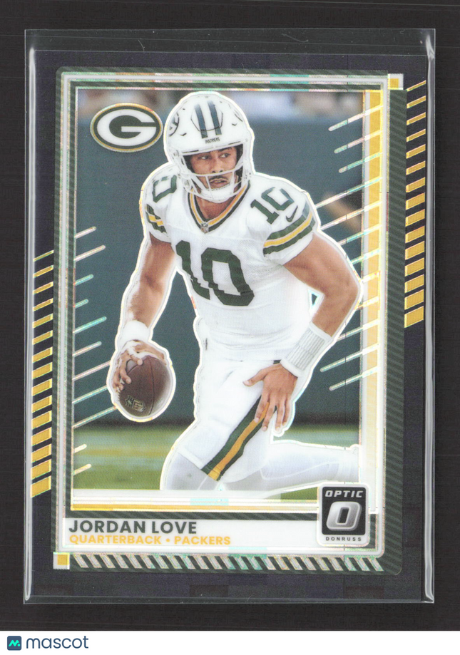 2025 Panini Donruss Optic Prizm Jordan Love #177 02/25 Black pandora