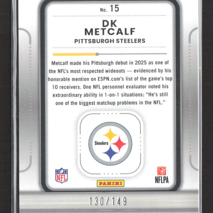 2025 Panini Donruss Optic Prizm Play Action DK Metcalf #15 130/149 Black Pandora