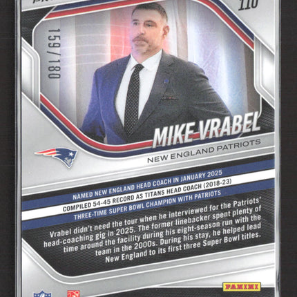 2025 Panini Prizm Football Mike Vrabel #110 Pigskin /180