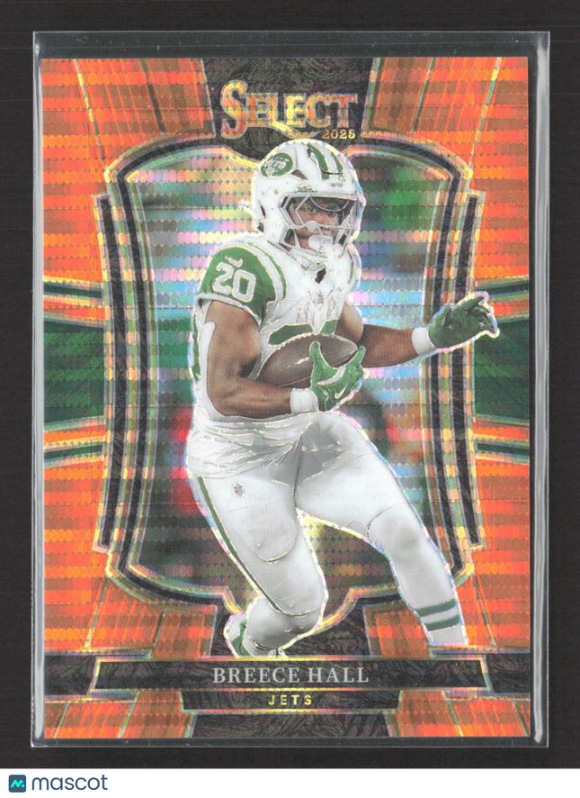 2026 Panini Select Prizm Breece Hall #175 Orange Pulsar /7