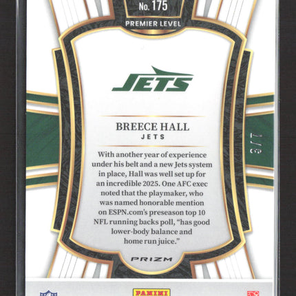 2026 Panini Select Prizm Breece Hall #175 Orange Pulsar /7