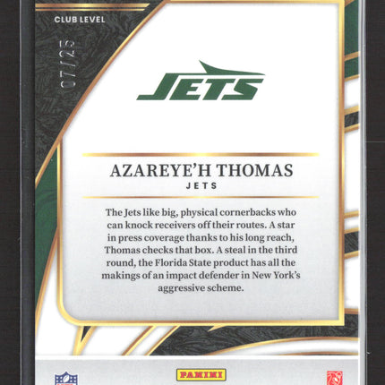 2026 Panini Select Prizm Azareye'h Thomas #276 Tie-Dye RC 07/25