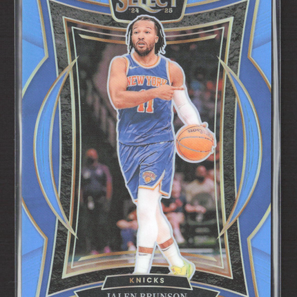 2025 Panini Select Concourse Prizm Jalen Brunson #42 Blue 233/299