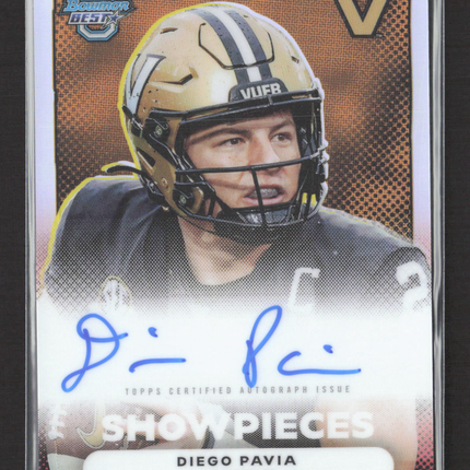 2025 Bowman University Best Showpieces Diego Pavia #BSA-DP Auto