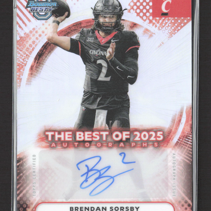 2025 Bowman University Best Football Brendan Sorsby #BOA-BS Auto
