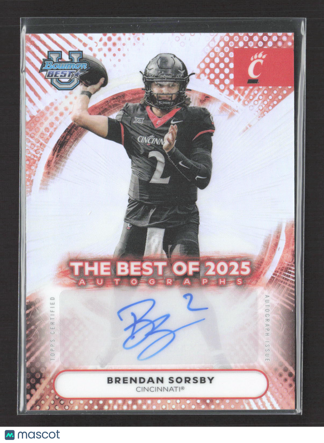 2025 Bowman University Best Football Brendan Sorsby #BOA-BS Auto