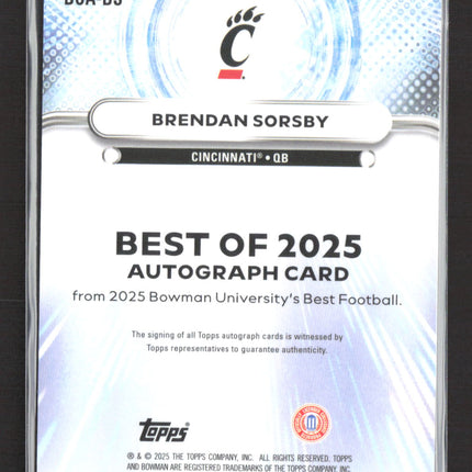 2025 Bowman University Best Football Brendan Sorsby #BOA-BS Auto