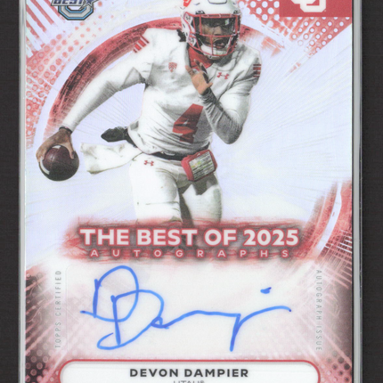 2025 Topps Bowman University Best Football Devon Dampier #BOA-DD Auto