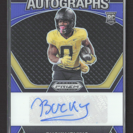 2024 Panini Prizm Draft Picks Bucky Irving #DPA-BIG Blue 066/149 RC Auto