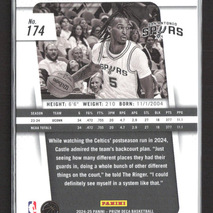 2025 Panini Prizm Deca Stephon Castle #174 RC