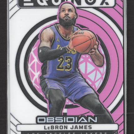 2025 Panini Obsidian Equinox LeBron James #26 Pink /49