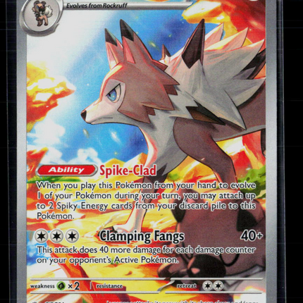 Pokemon 2025 Journey Together Lycanroc #166/159