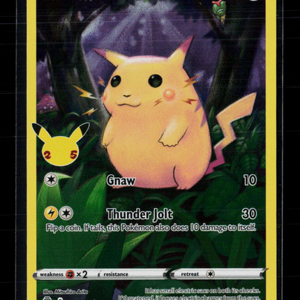 Pokemon 2021 Celebrations Pikachu #5/25