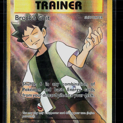 Pokemon 2016 Evolutions Brock's Grit FA #107/108